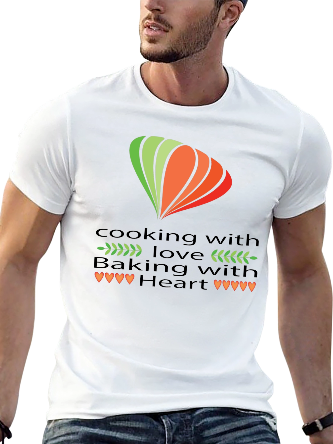 Black Cooking with Love Graphic Tee view 13