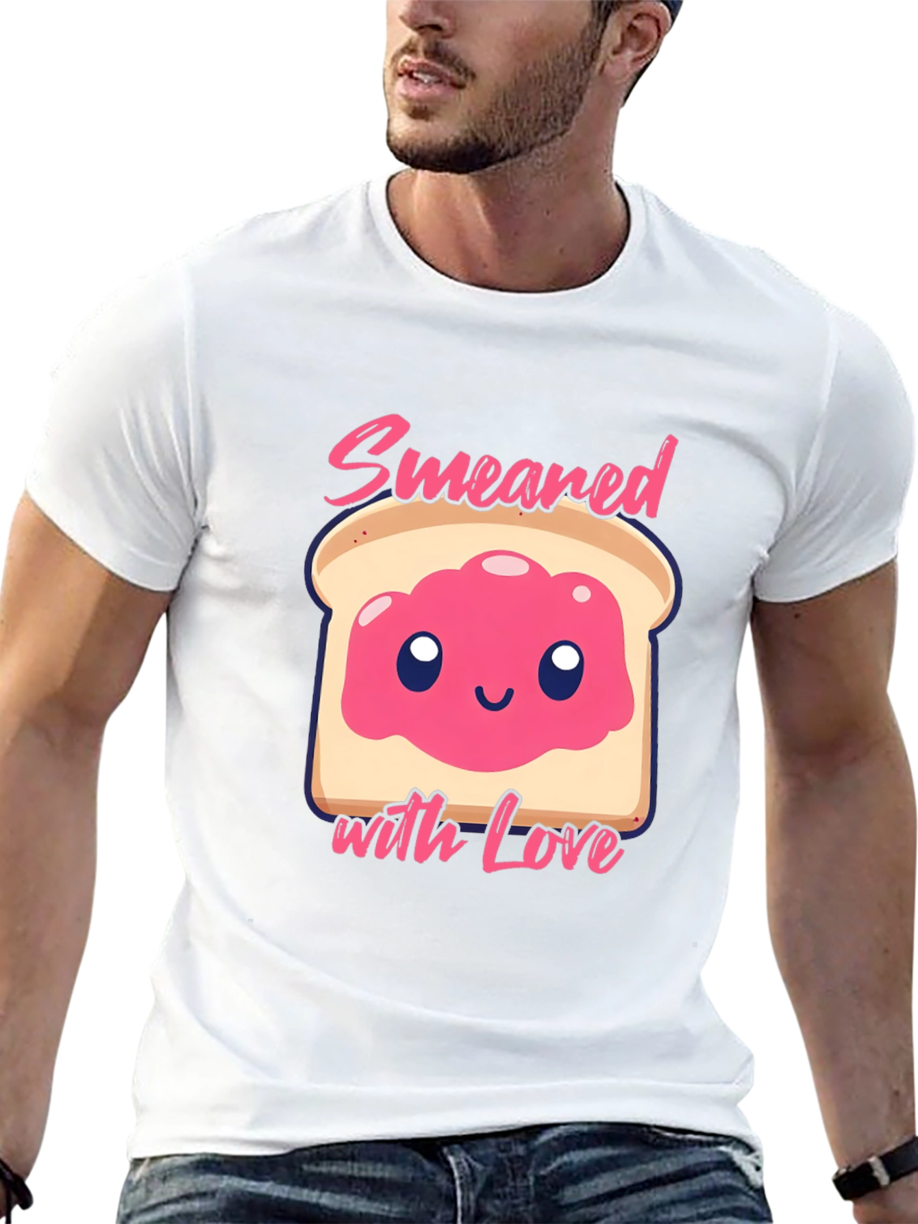 Black Smear with Love T-Shirt Funny Foodie Graphic Tee view 13