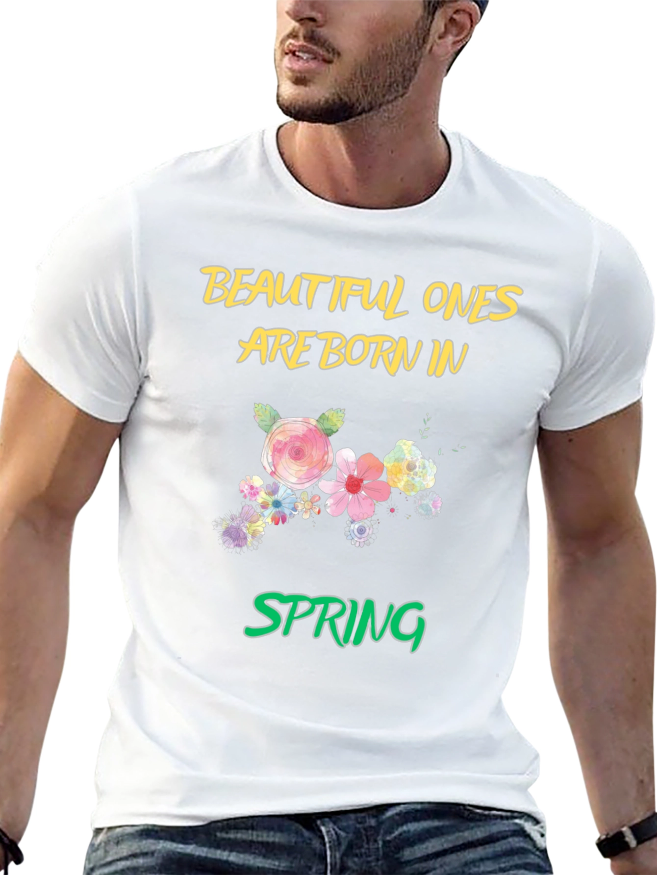 Black Beautiful Ones Born in Spring T-Shirt view 13