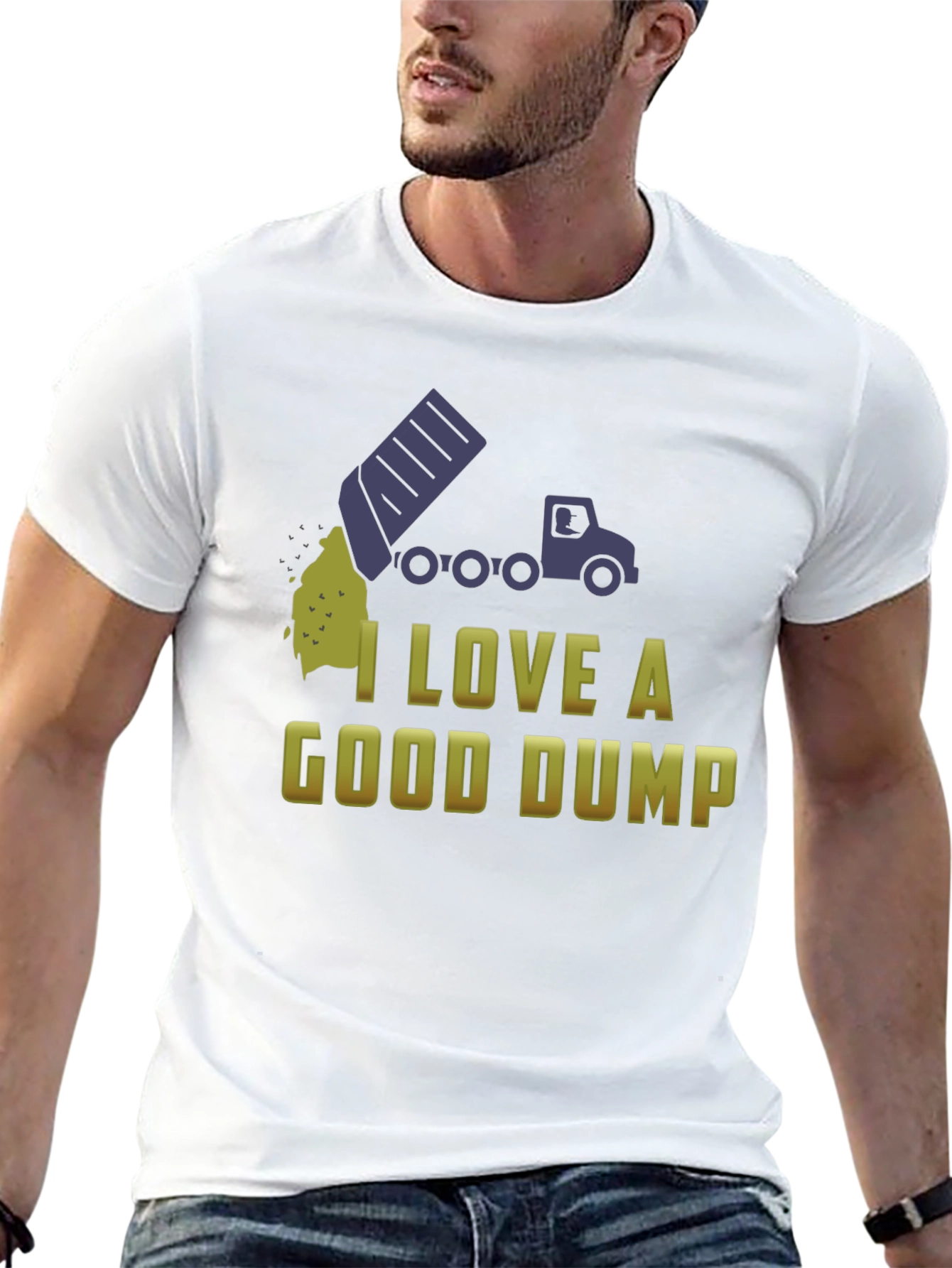 Black I Love a Good Dump Truck T-Shirt - Fun Novelty Tee view 13