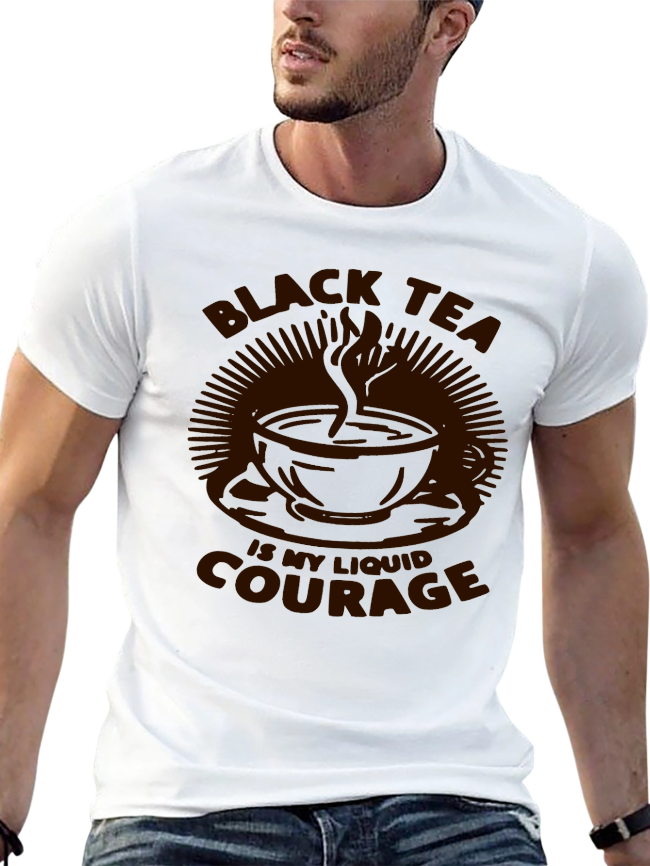 Black Black Tea Liquid Courage Graphic Tee view 13