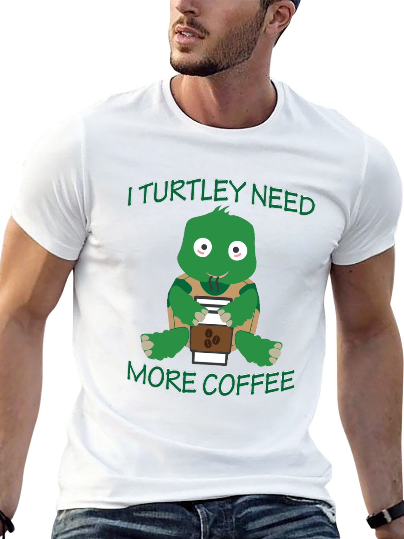 Black I Turtley Need More Coffee T-Shirt view 13