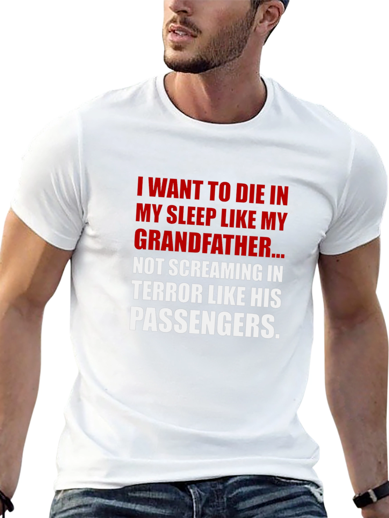 Black Funny Grandfather T-Shirt - Die in My Sleep view 13