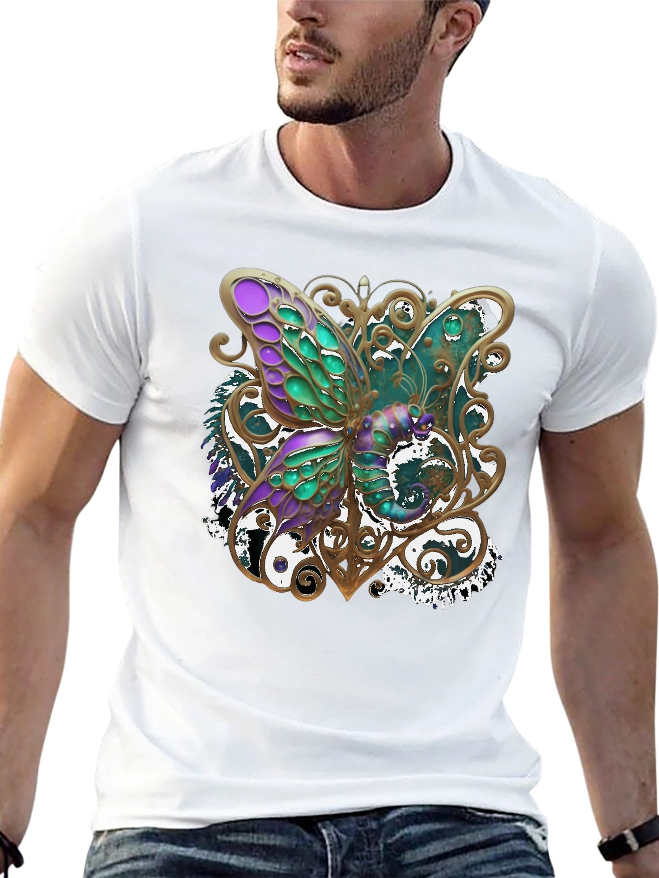 Black Butterfly Graphic Tee - Stylish & Unique Design view 13