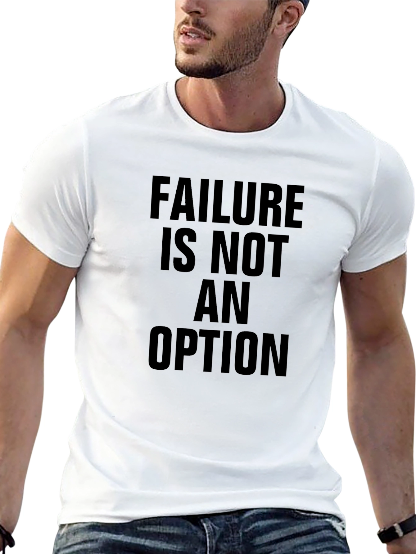 Black Failure is Not an Option Graphic T-Shirt view 13