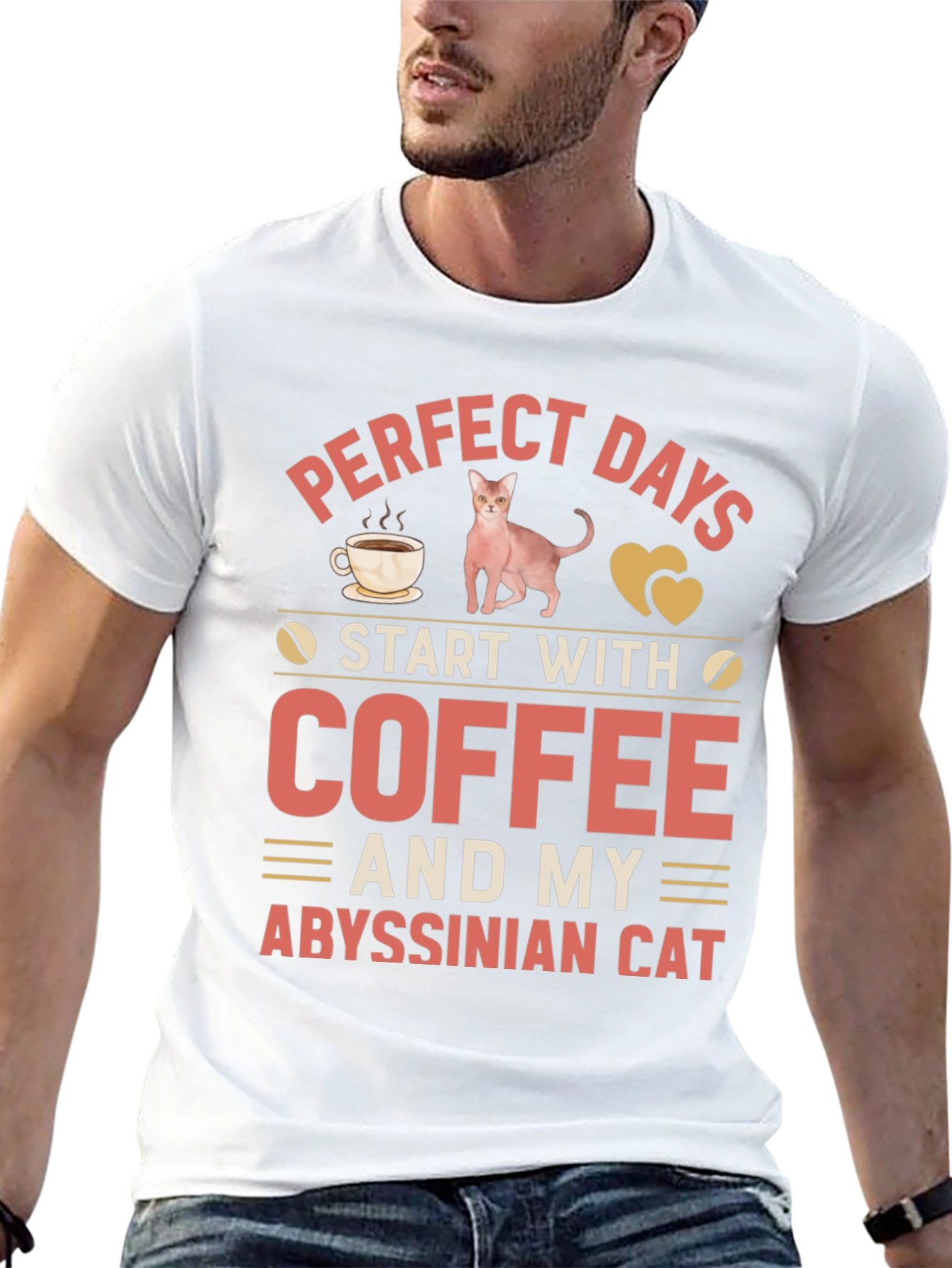 Black Perfect Days Cat & Coffee Tee view 13