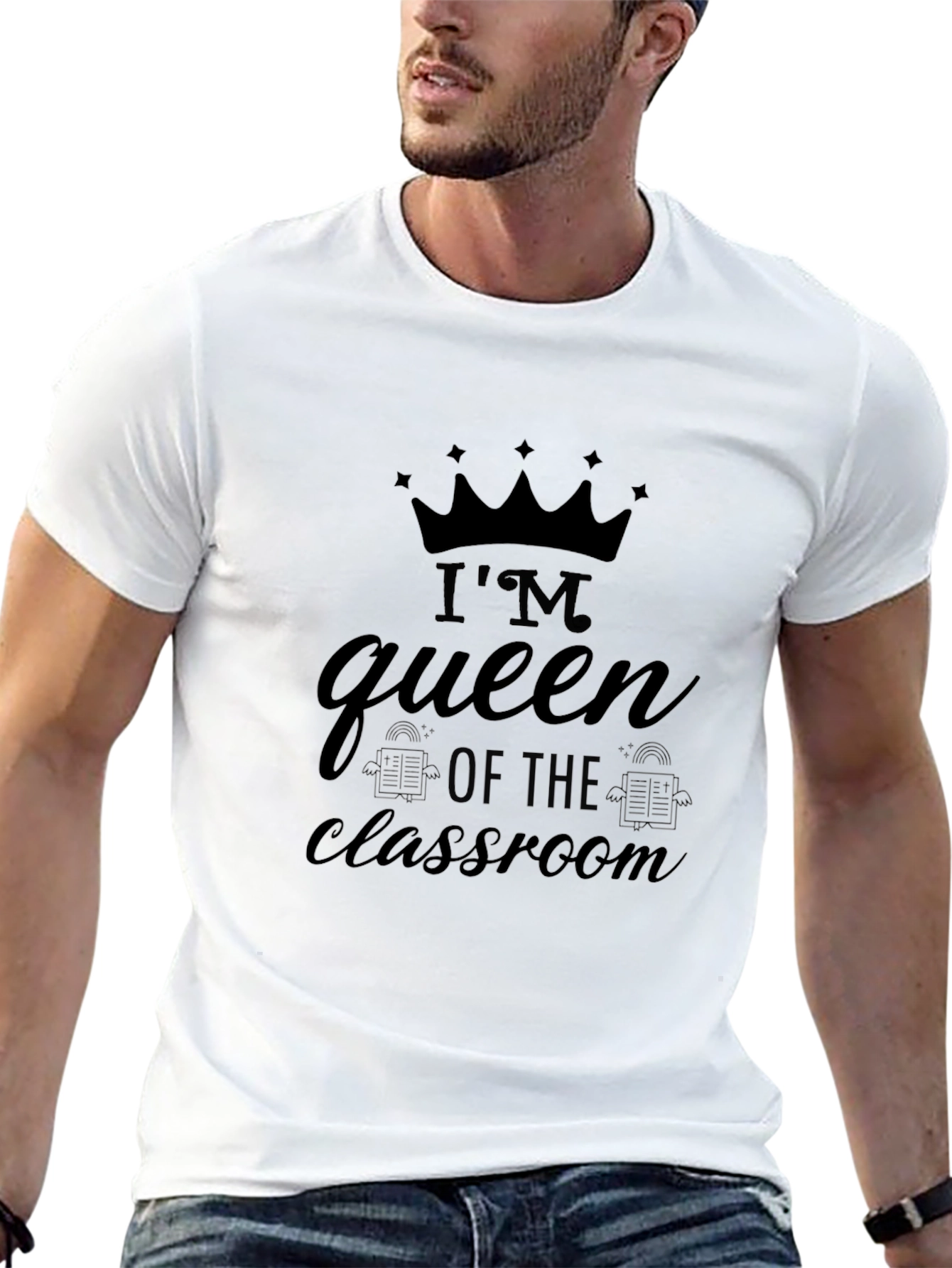 Black I'm Queen of the Classroom T-Shirt view 13