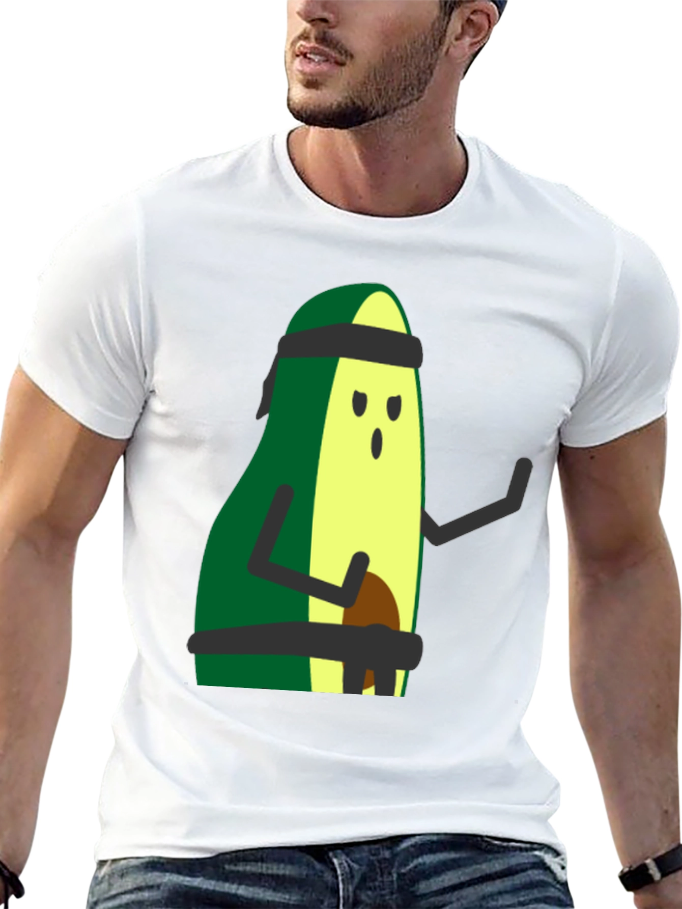 Black Avocado Karate T-Shirt - Funny Martial Arts Tee view 13