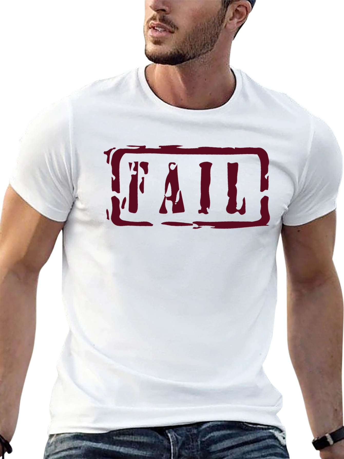 Black FAIL Graphic T-Shirt - Men's Short Sleeve Tee view 13