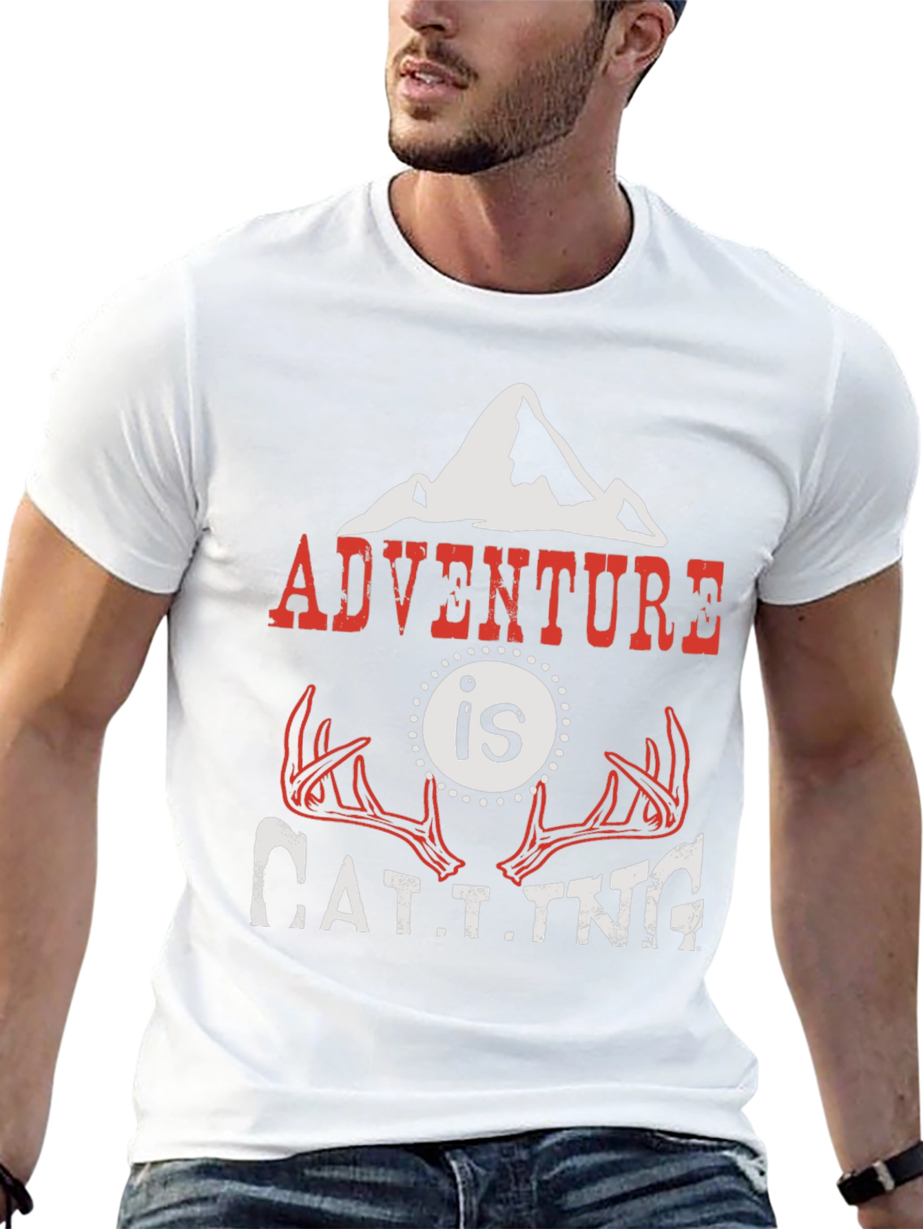Black Adventure is Calling Graphic T-Shirt view 13