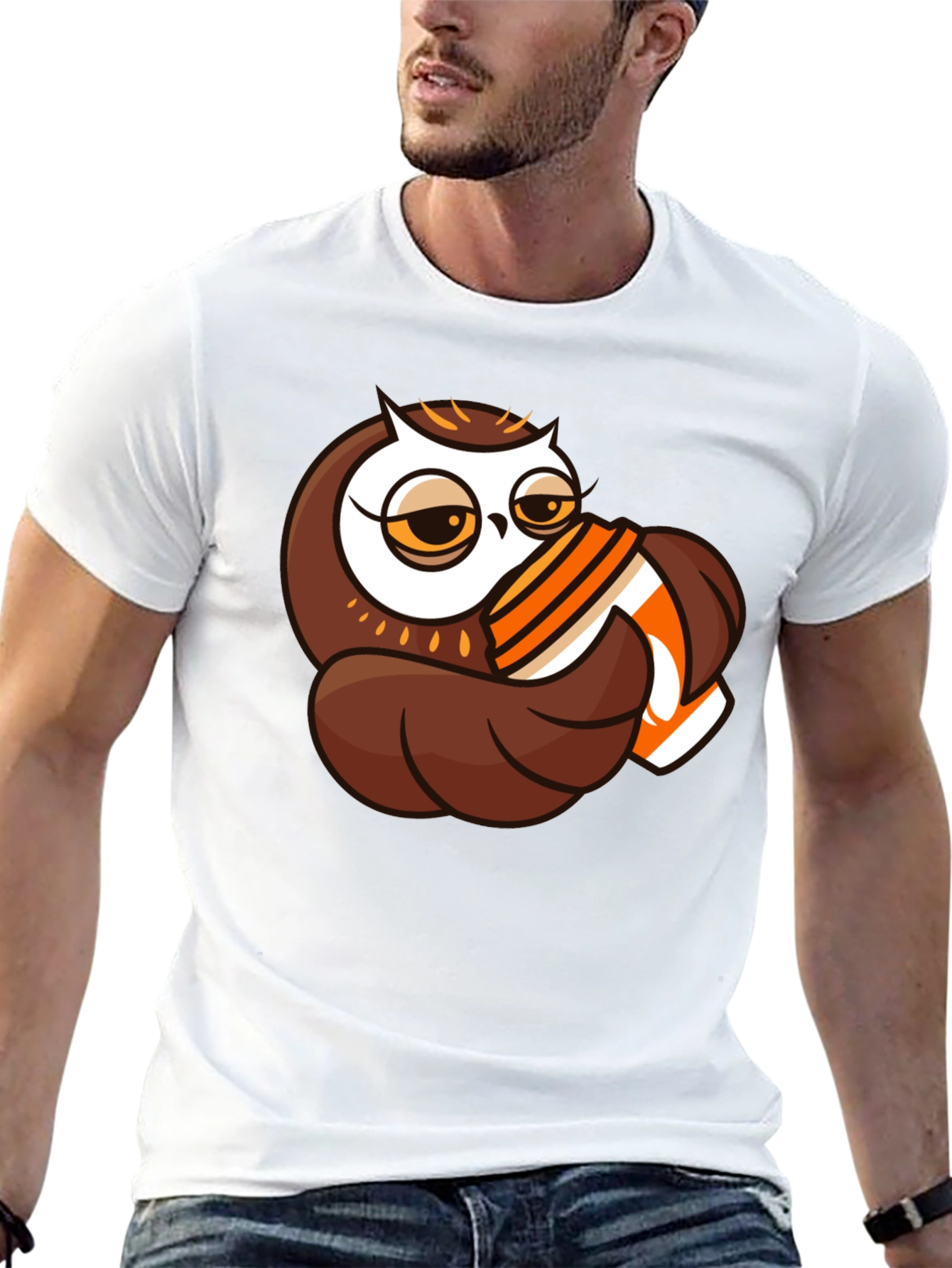 Black Owl Coffee Lover Black T-Shirt view 13