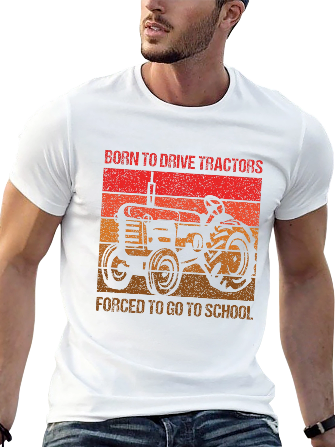 Born to Drive Tractors Graphic Tee - 13