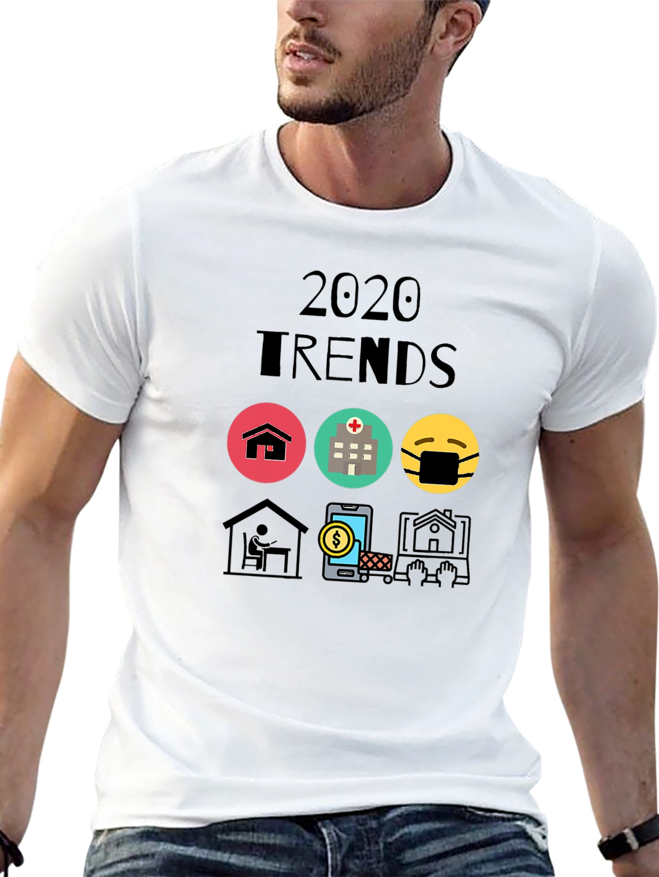 Black 2020 Trends Graphic Tee - Trendy and Unique view 13