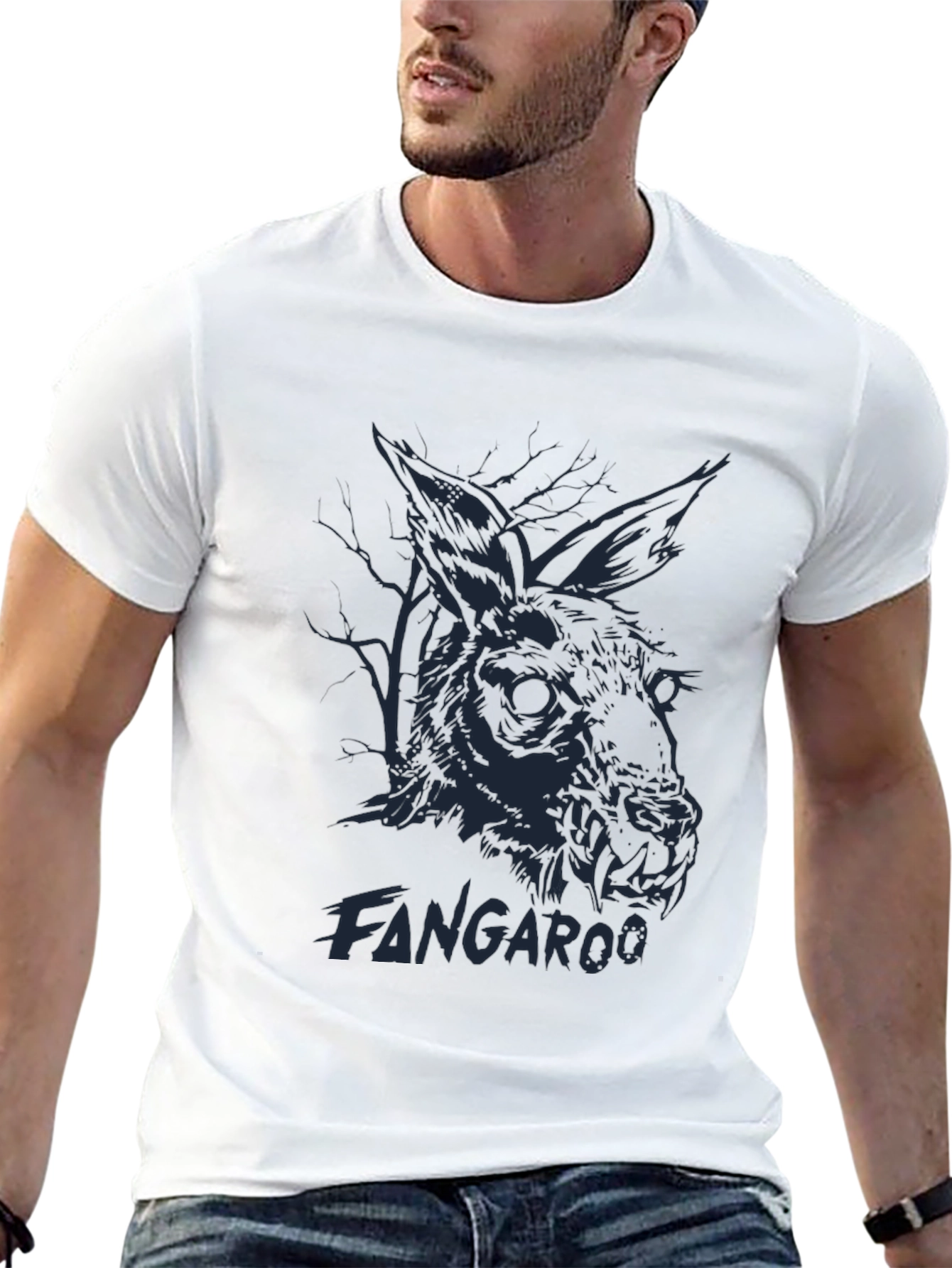 Black Fangaroo Graphic T-Shirt view 13