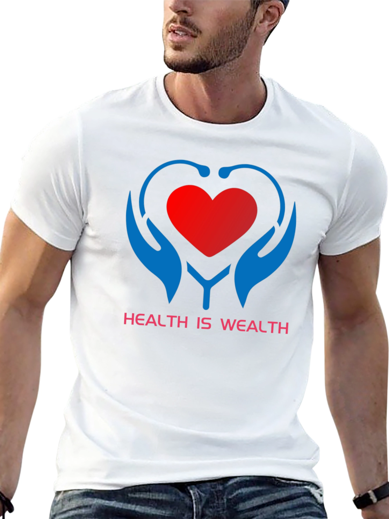Black Health is Wealth Graphic Tee view 13