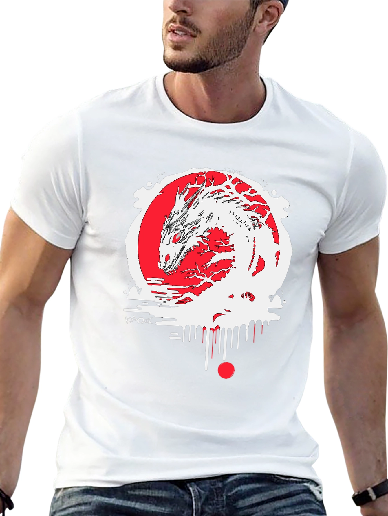 Black Dragon Graphic Black Tee - Urban Style view 13