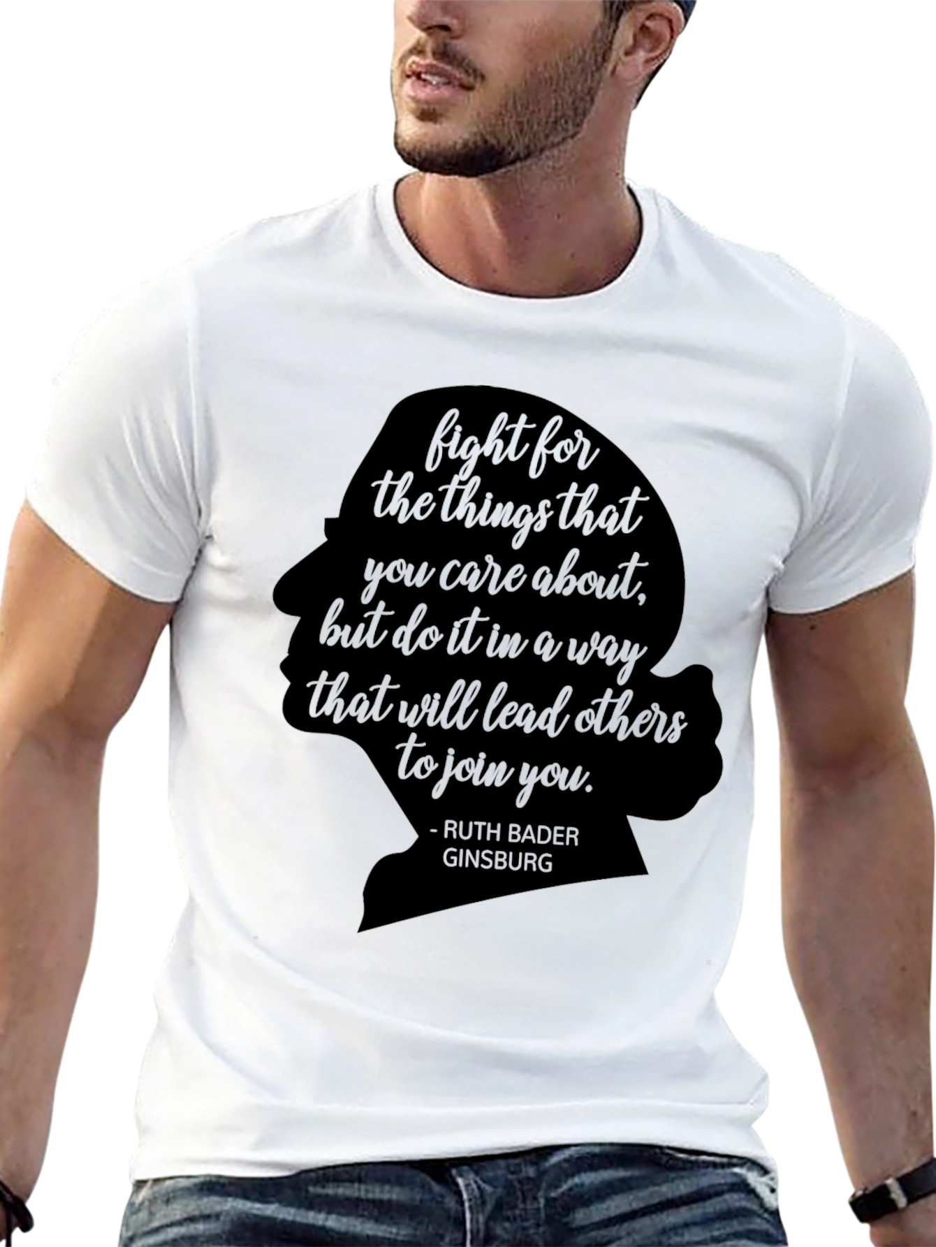 Black Ruth Bader Ginsburg Quote T-Shirt view 13