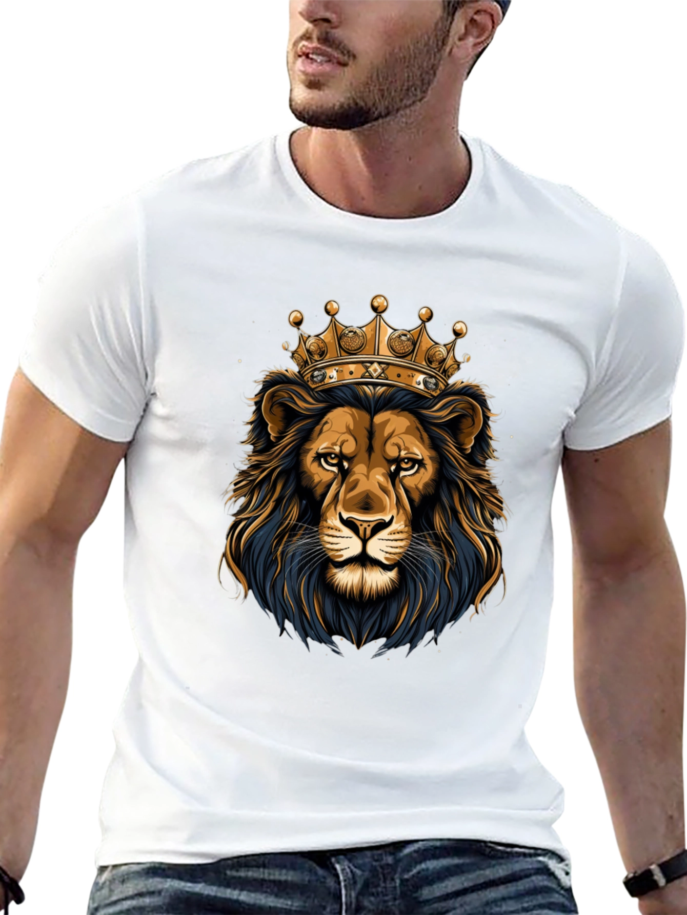 Black Lion King Graphic T-Shirt view 13
