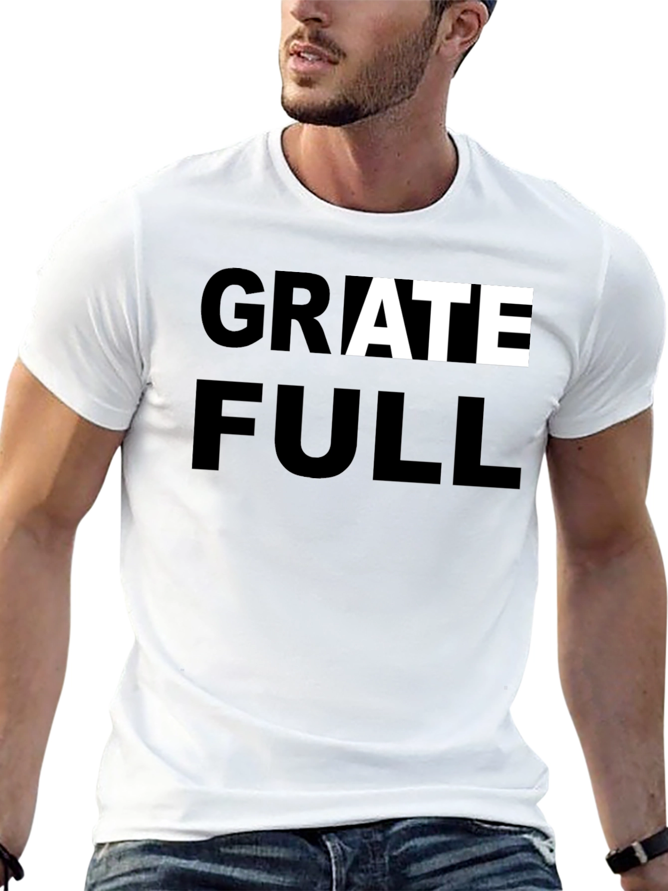 Black Grateful Graphic Tee - Stylish Comfort view 13