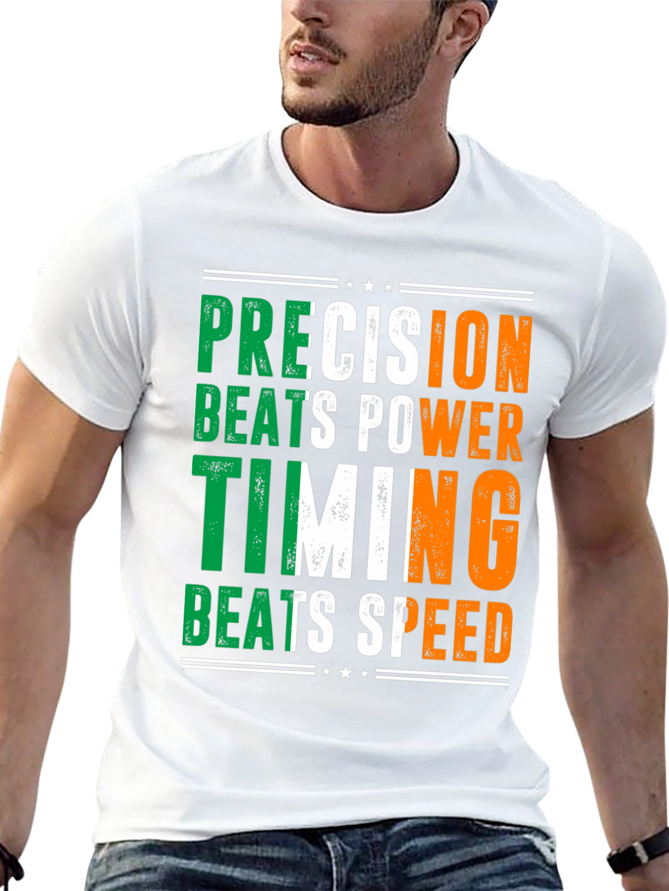 Black Precision Beats Power Timing Shirt view 13