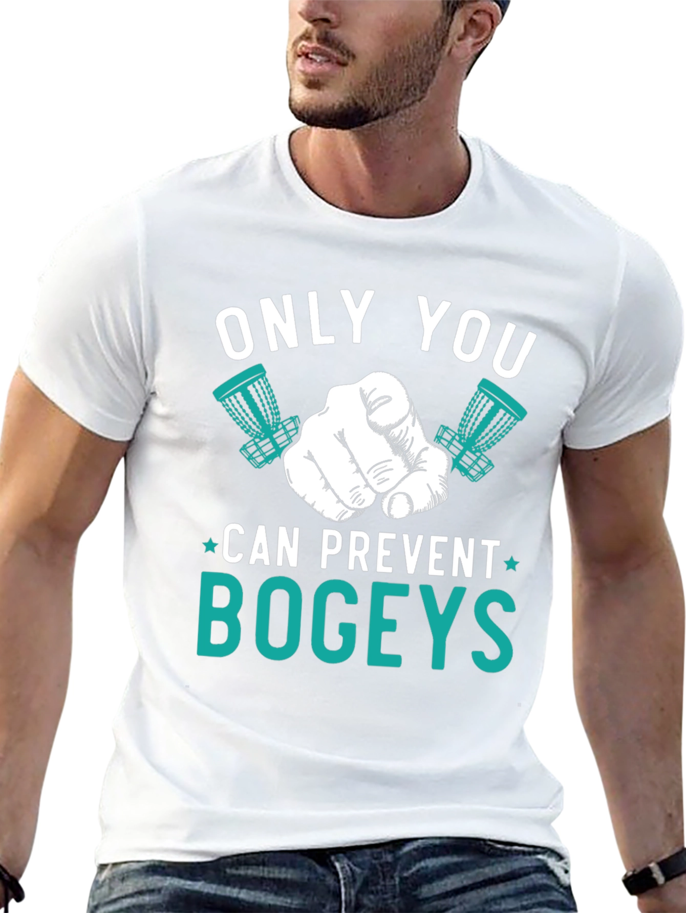 Black Only You Can Prevent Bogeys T-Shirt view 13
