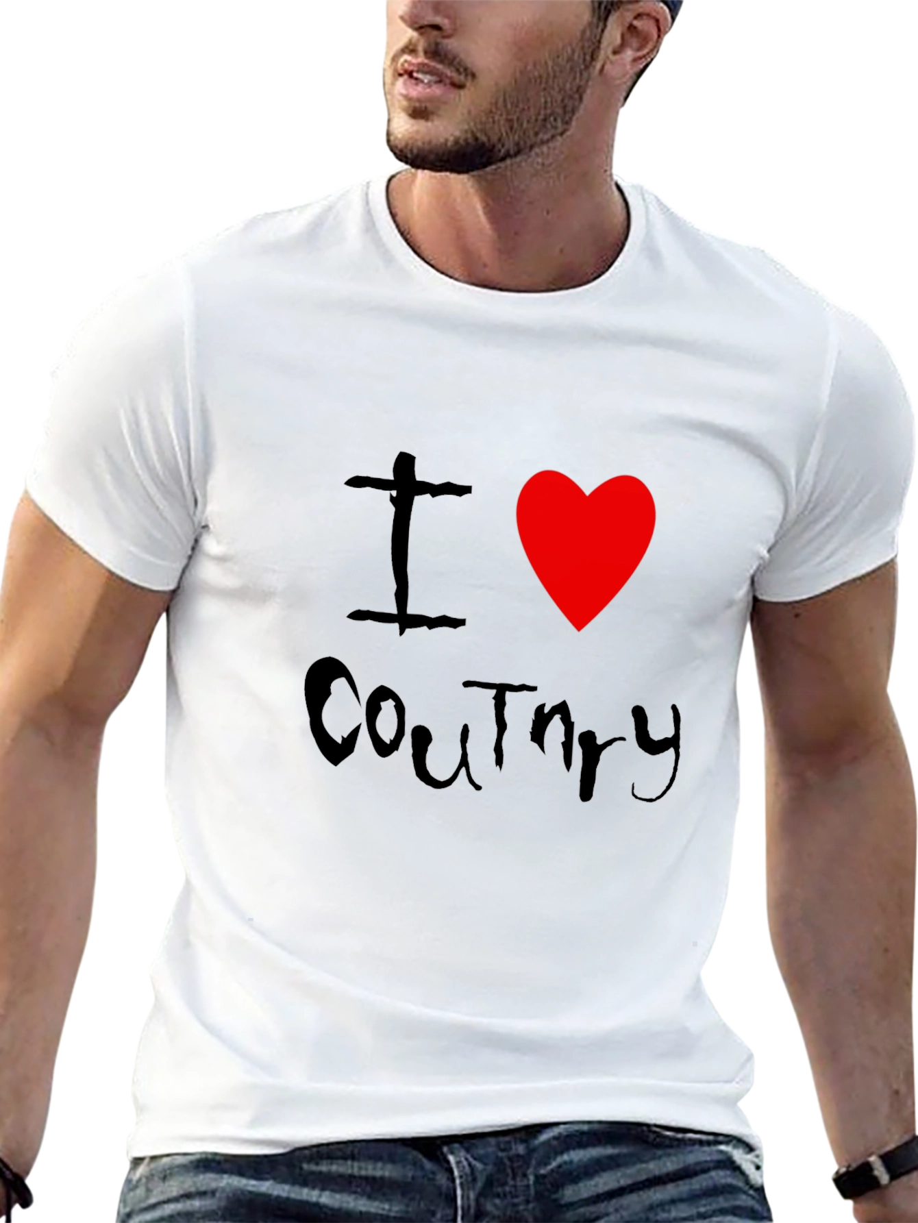 Black I Heart Country T-Shirt - Black view 13