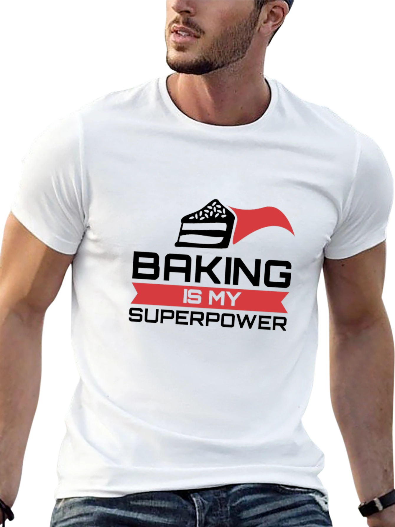 Black Baking is My Superpower Graphic Tee view 13
