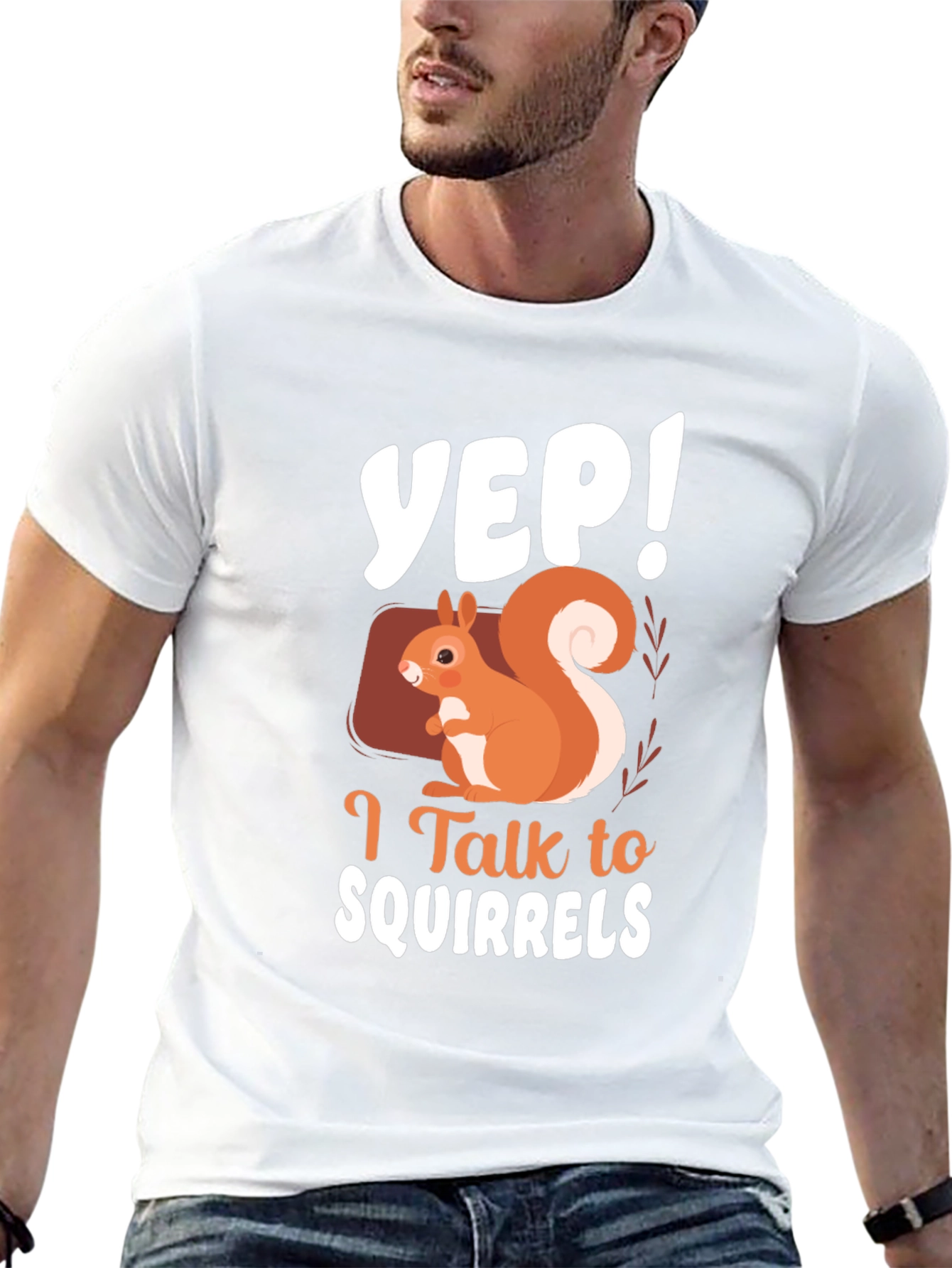 Black Yep! I Talk to Squirrels T-Shirt Funny Squirrel Lover Tee view 13