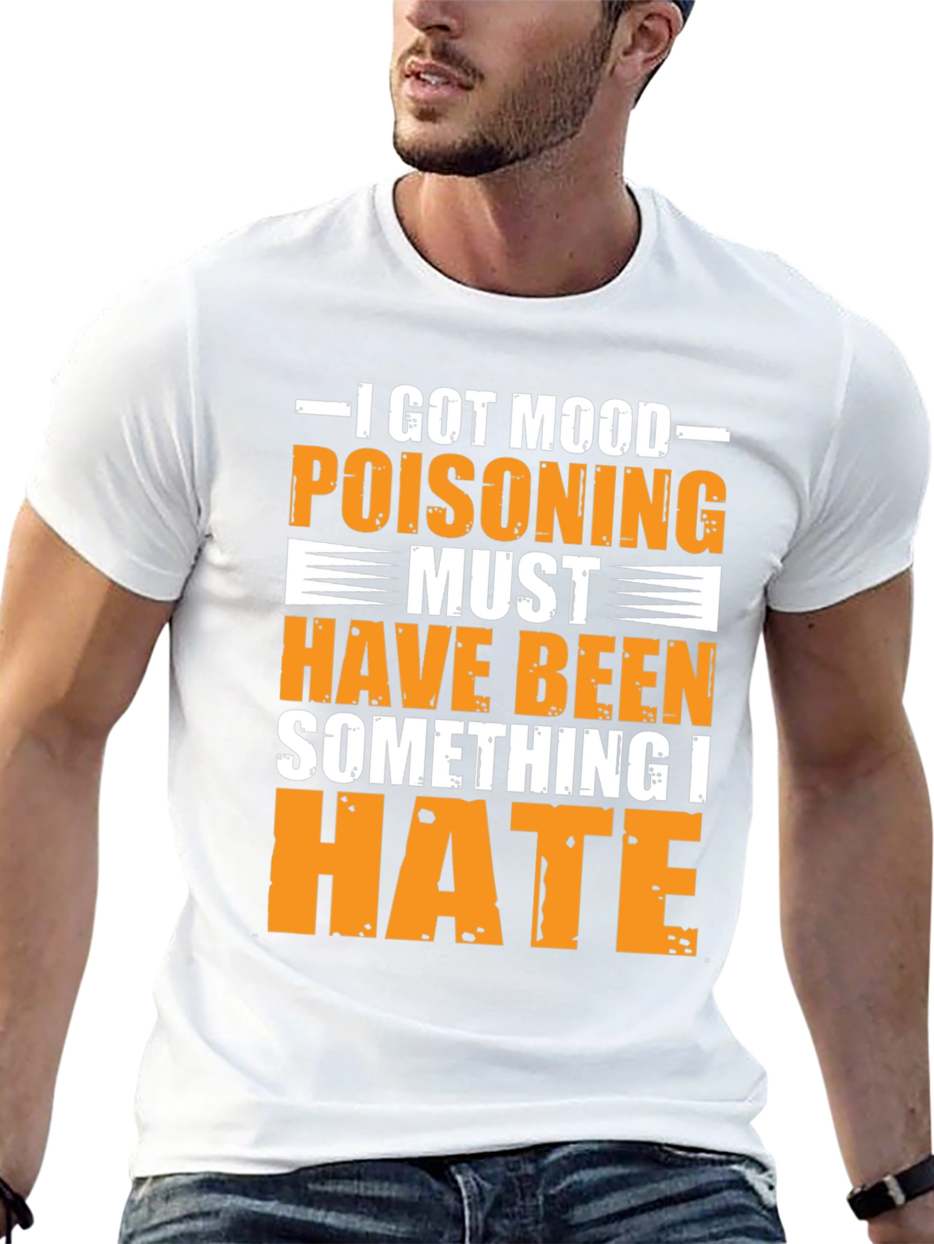 Black Mood Poisoning Funny Graphic T-Shirt view 13