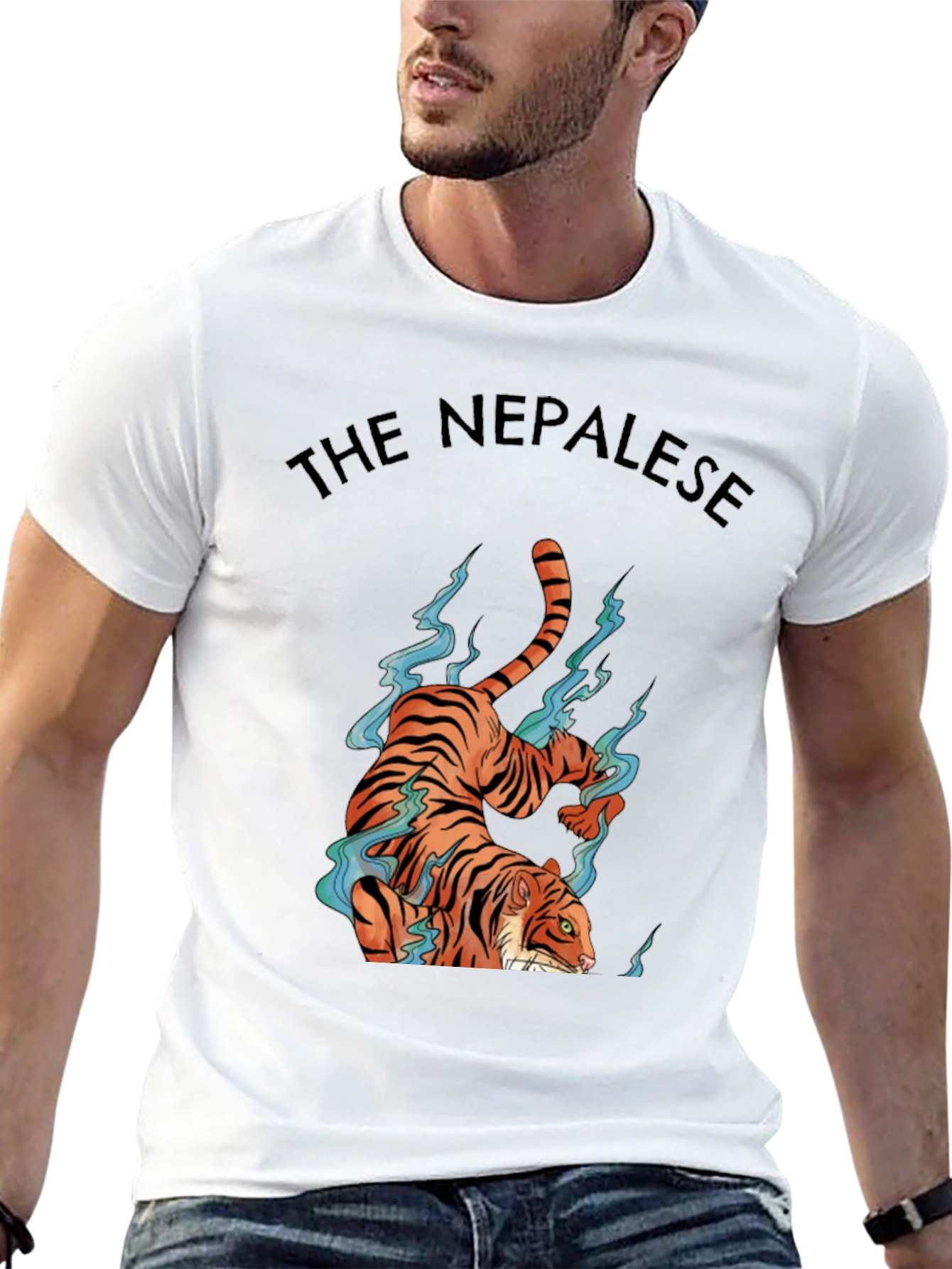 Black The Nepalese Tiger Graphic Tee view 13