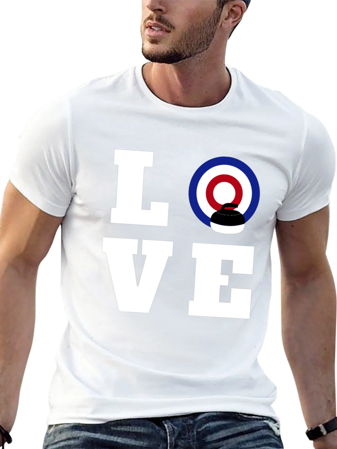 Black Love Curling T-Shirt - Unique Graphic Tee view 13