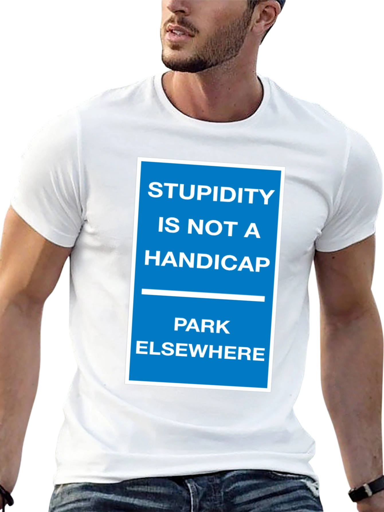 Black Stupidity Is Not a Handicap Graphic Tee view 13