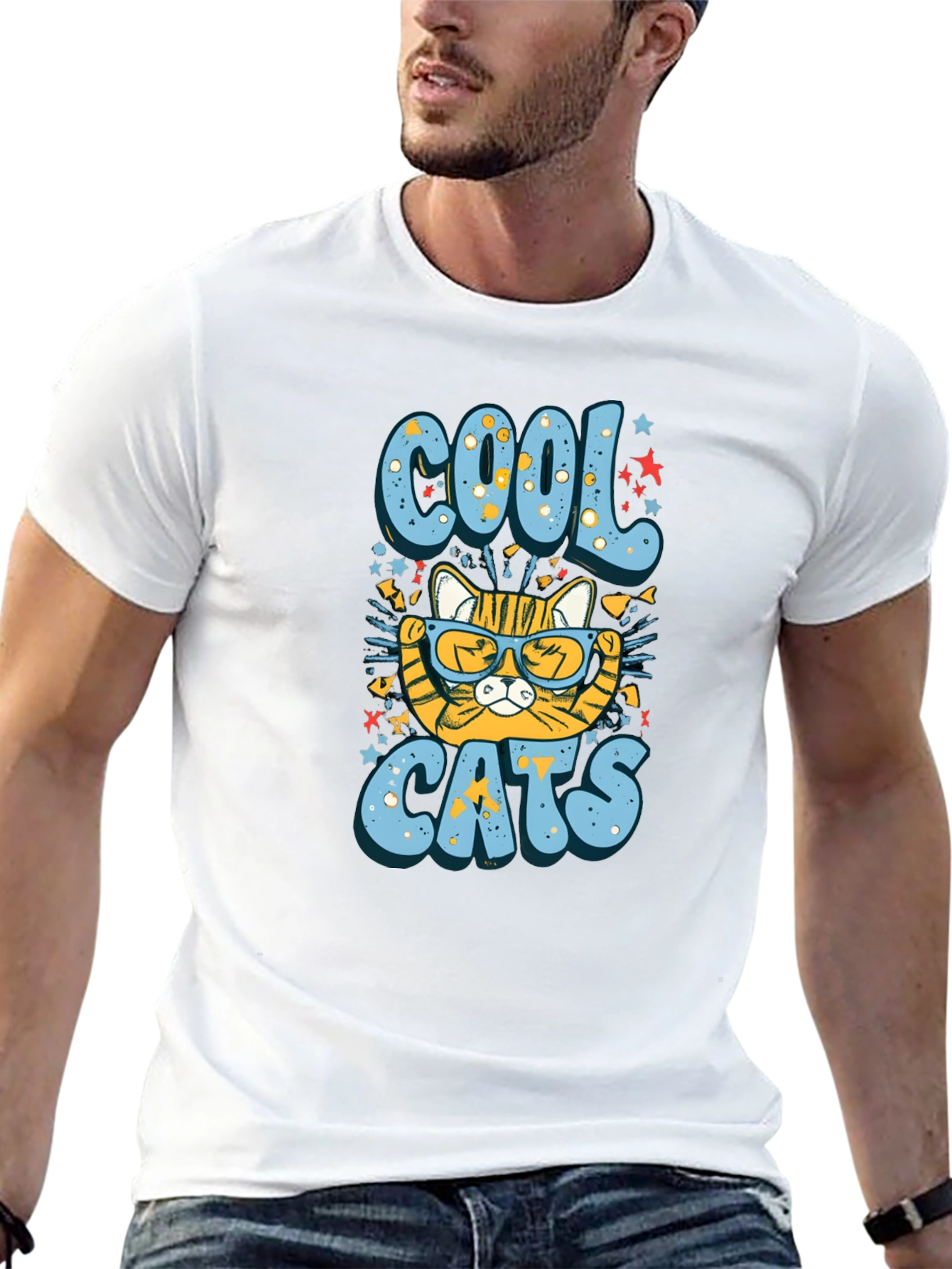 Black Cool Cats T-Shirt view 13