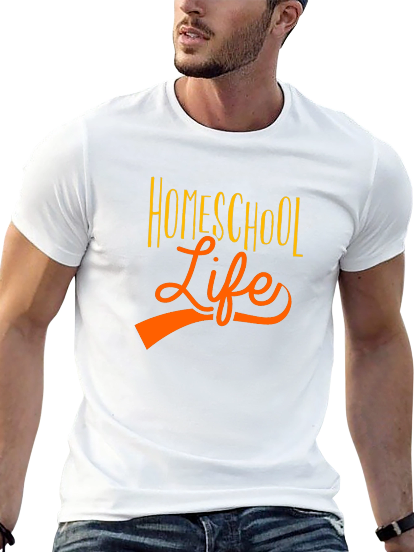 Black Homeschool Life T-Shirt - Black Casual Tee view 13