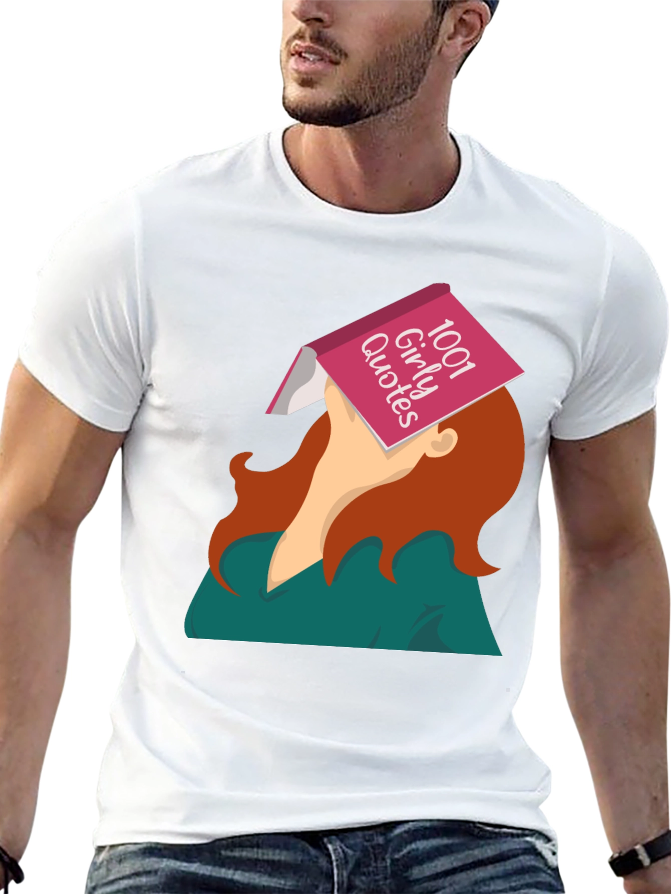 Black 1001 Girly Quotes Graphic Tee - Unisex view 13