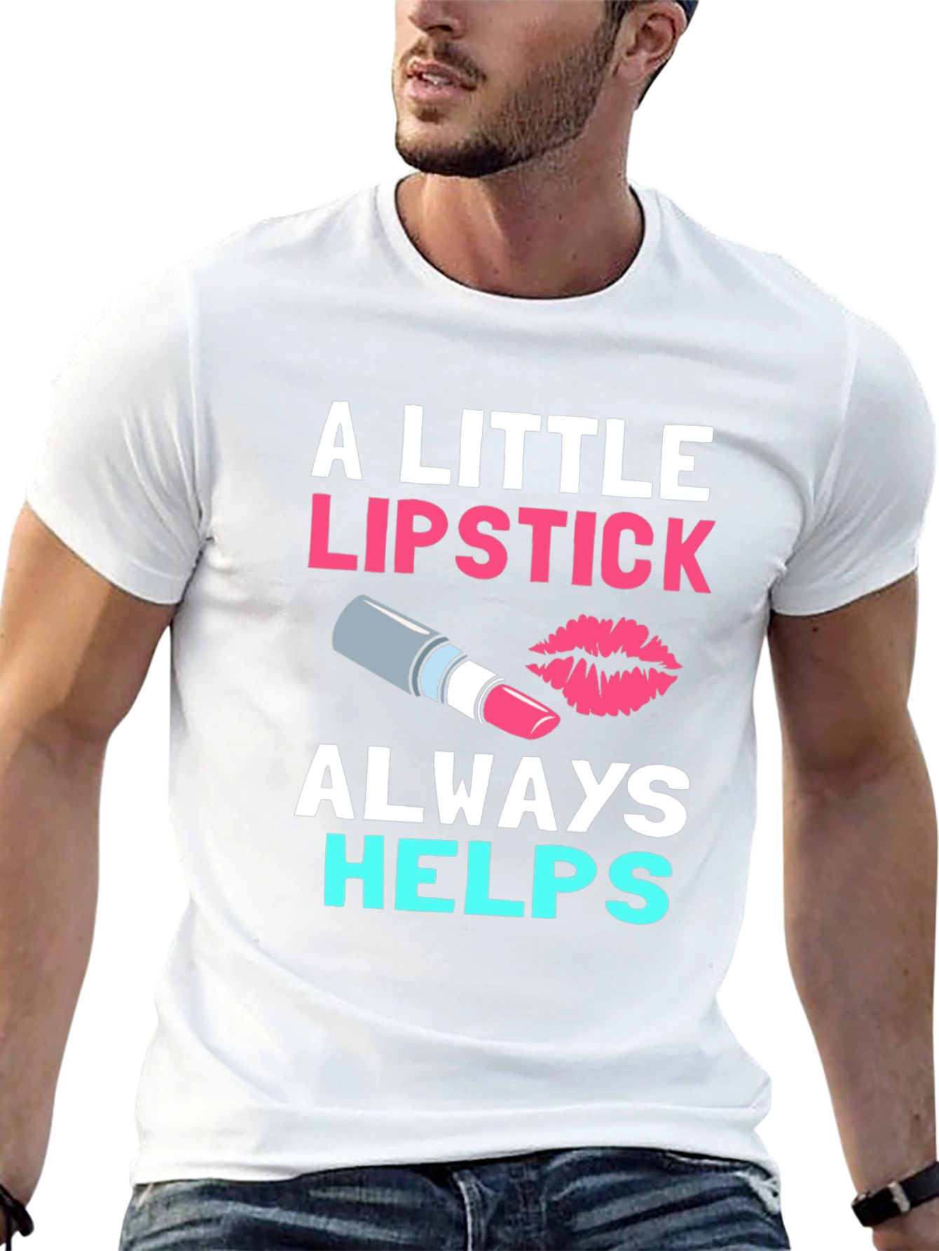 Black Lipstick Helps T-Shirt - Makeup Lover's Tee view 13