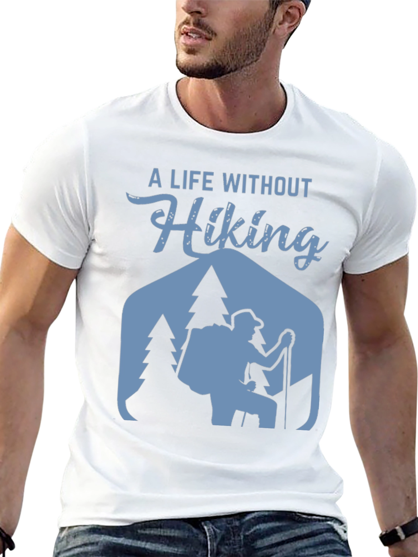 Black Hiking Life T-Shirt - Outdoor Adventure Tee view 13