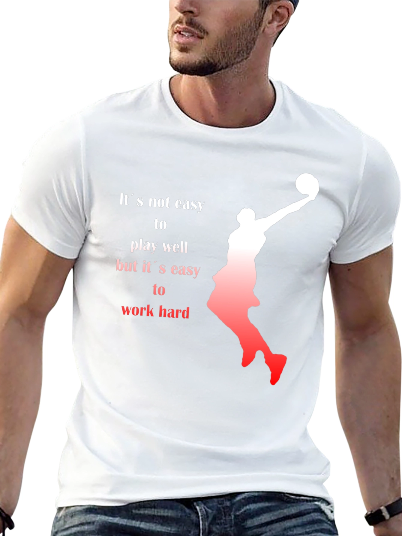 Black Basketball Motivational Graphic Tee view 13