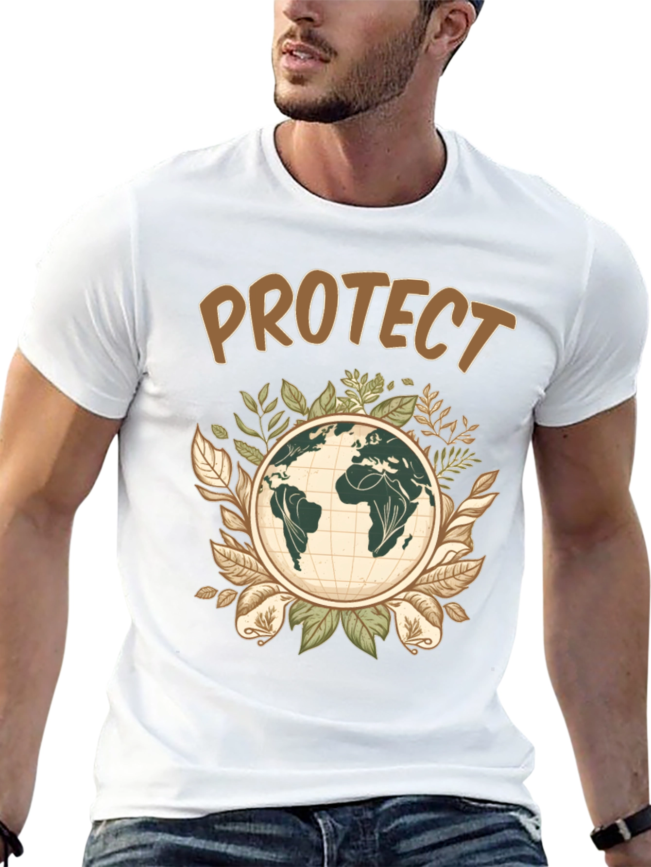Black Protect Earth Graphic Tee view 13