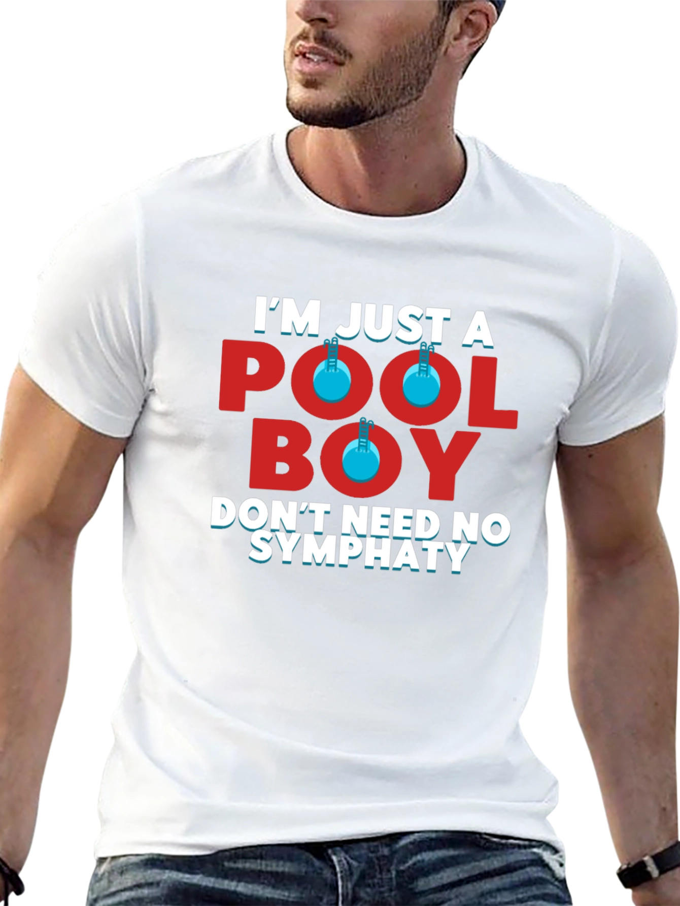 Black Pool Boy Graphic Tee - Don't Need No Sympathy view 13