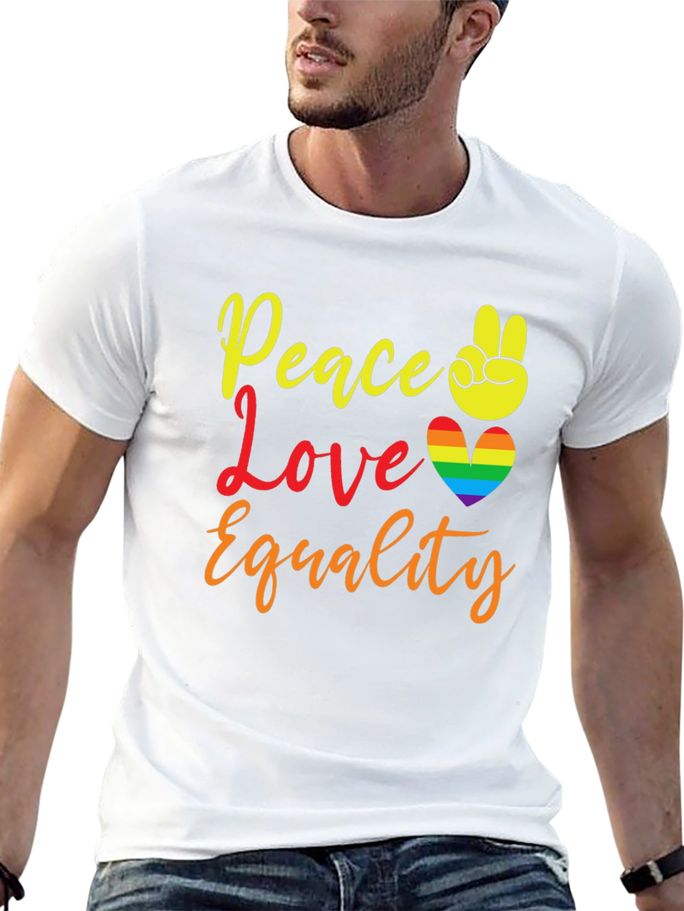 Peace Love Equality Pride T-Shirt - 13
