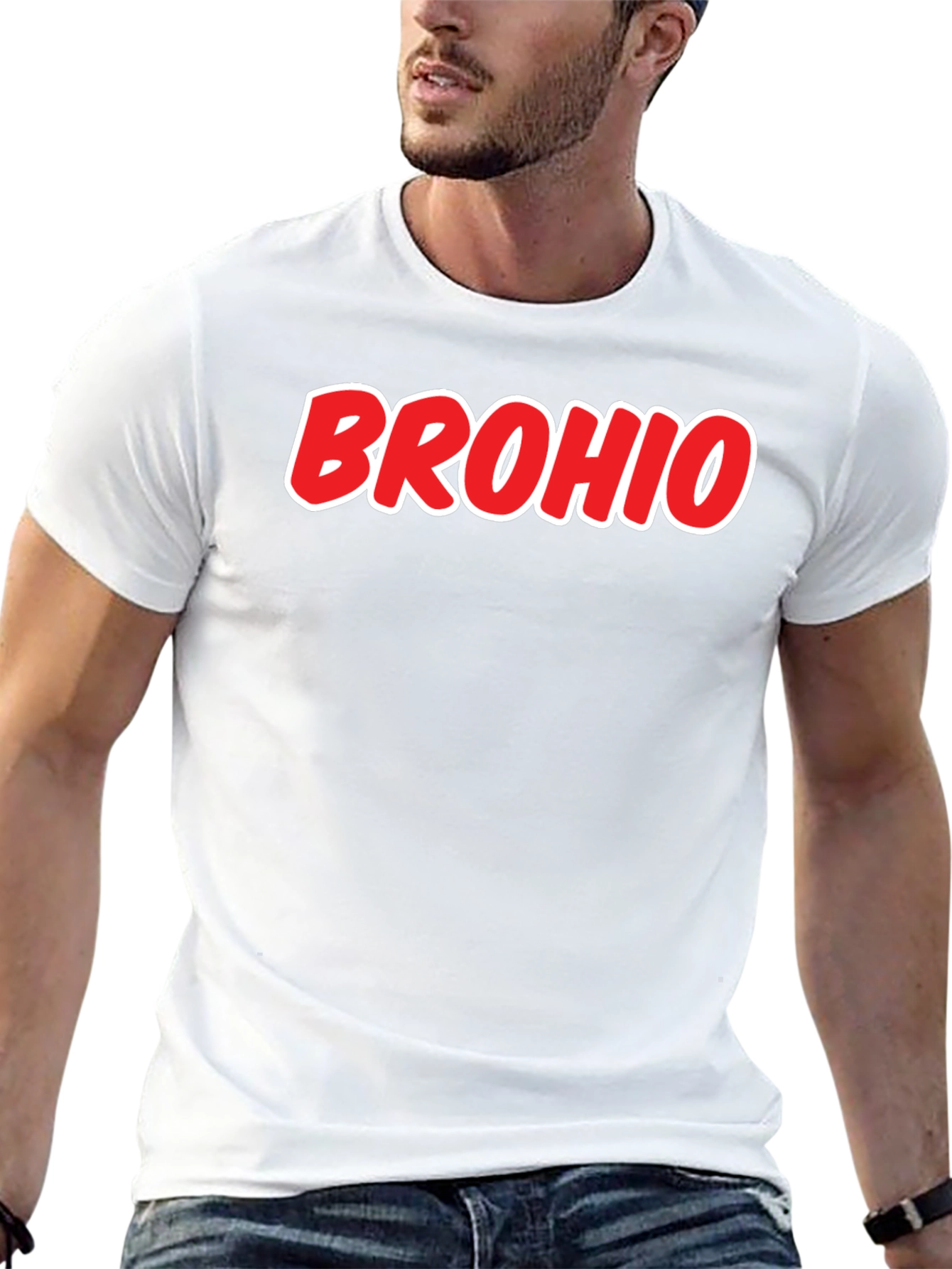Black Brohio T-Shirt - Novelty Graphic Tee view 13