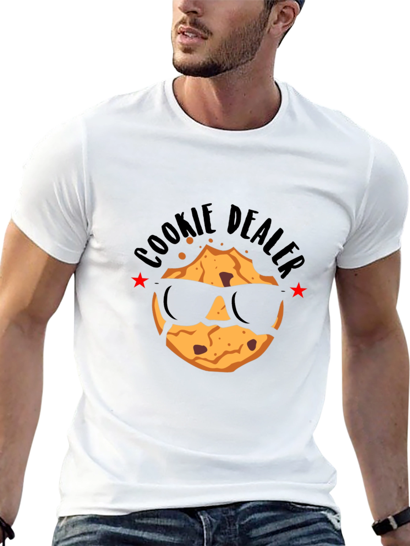 Black Cookie Dealer Graphic T-Shirt - Cool & Unique Design view 13