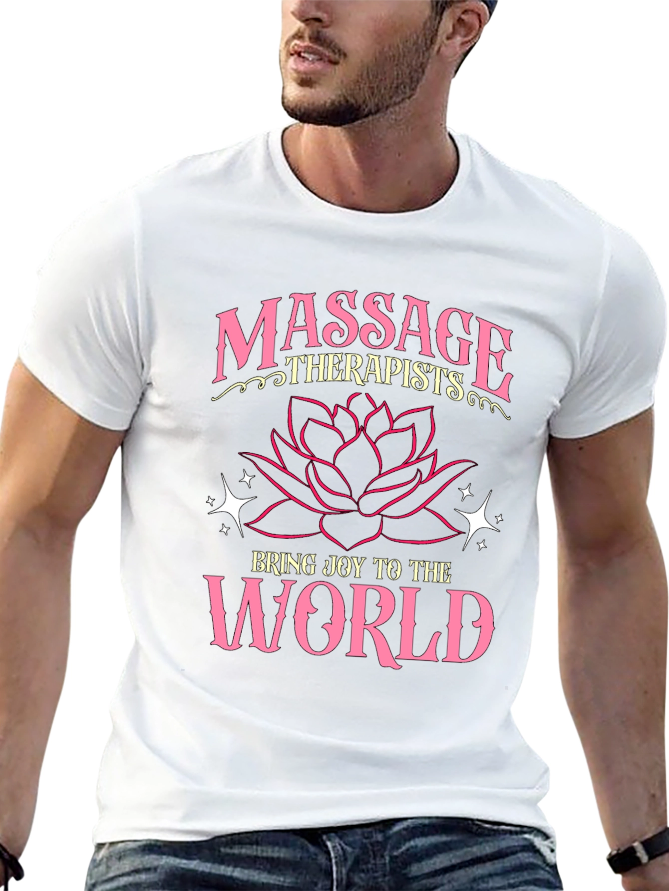 Black Massage Therapists Joyful Graphic T-Shirt view 13