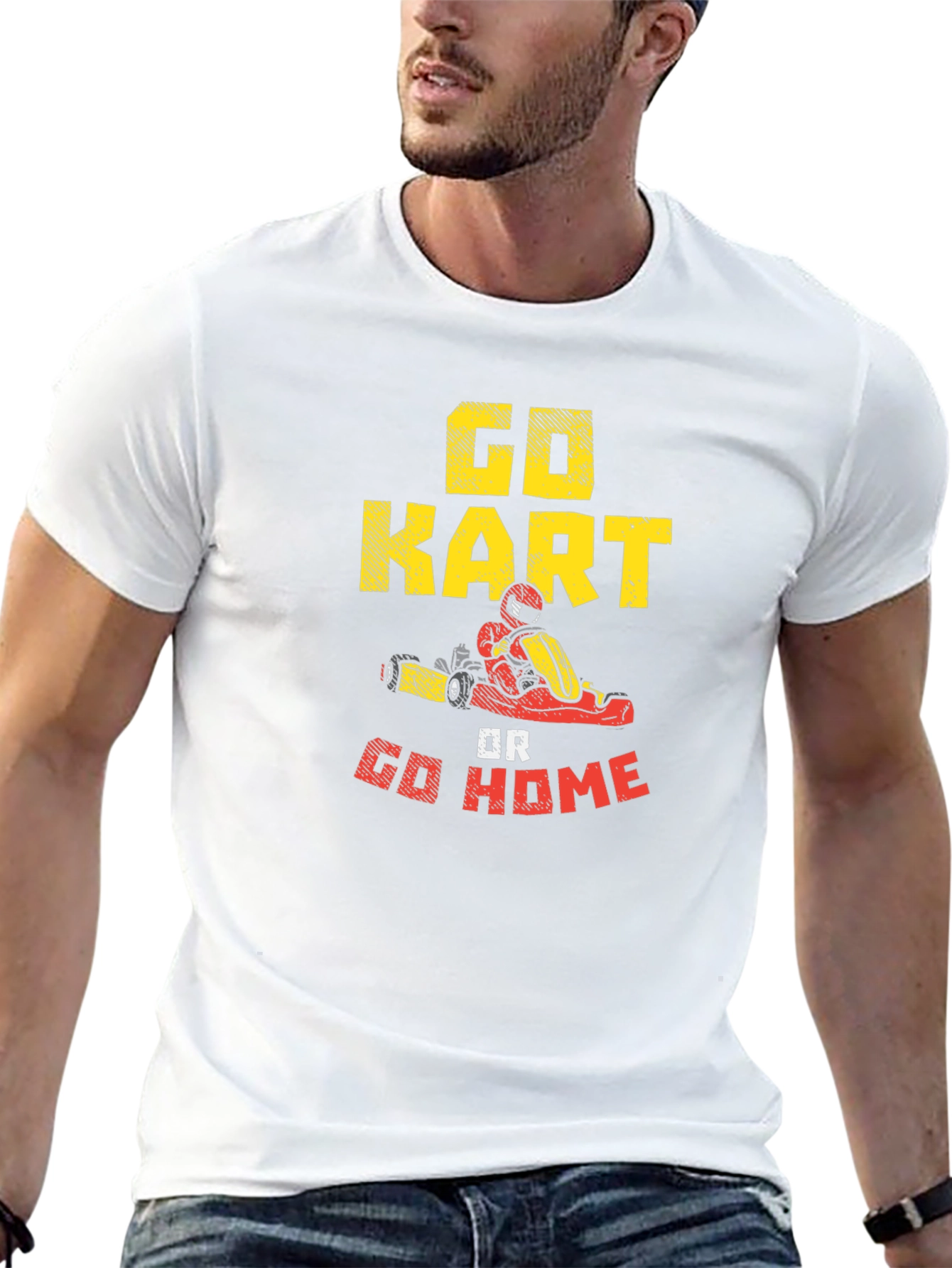 Black Go Kart or Go Home T-Shirt view 13