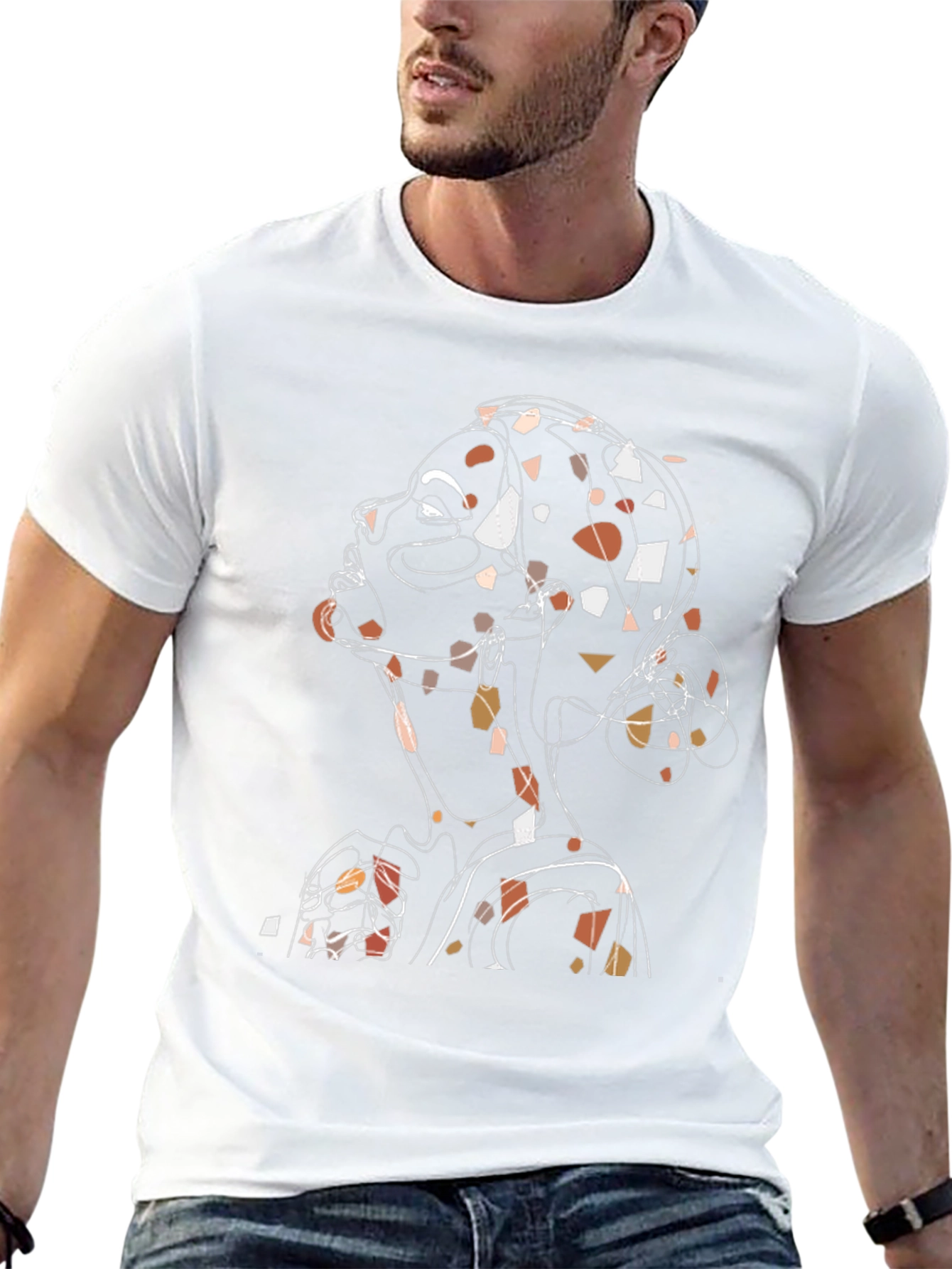 Abstract Woman Graphic Tee - Unique Art Print - 13