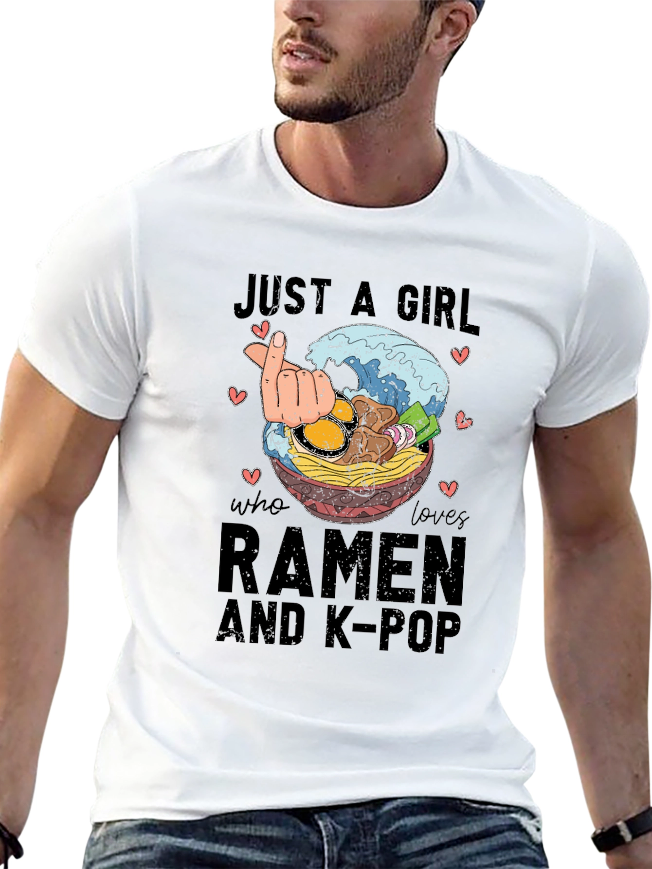 Black Ramen & K-Pop Graphic Tee view 13
