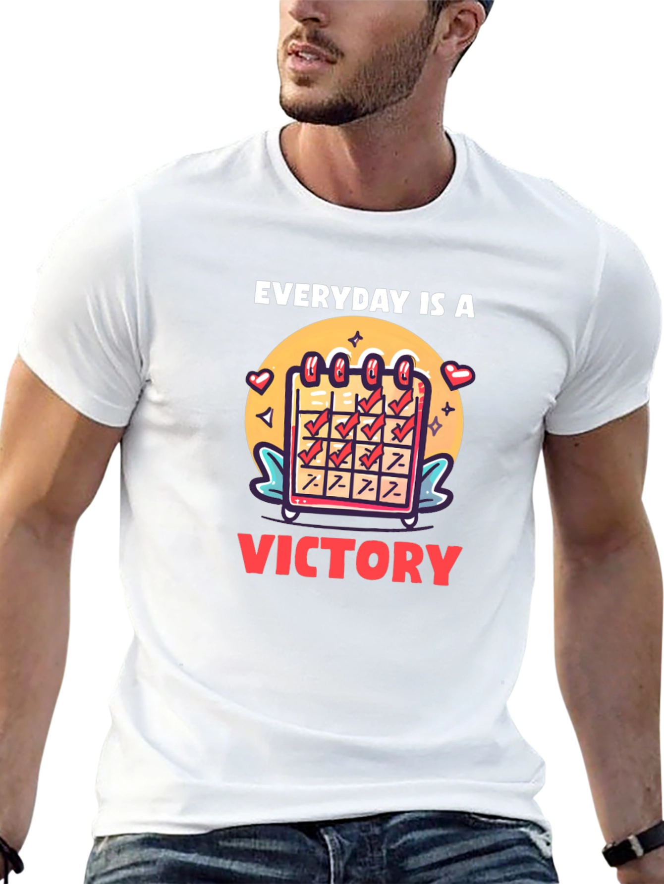 Black Everyday is a Victory Graphic Tee - Motivational T-Shirt view 13