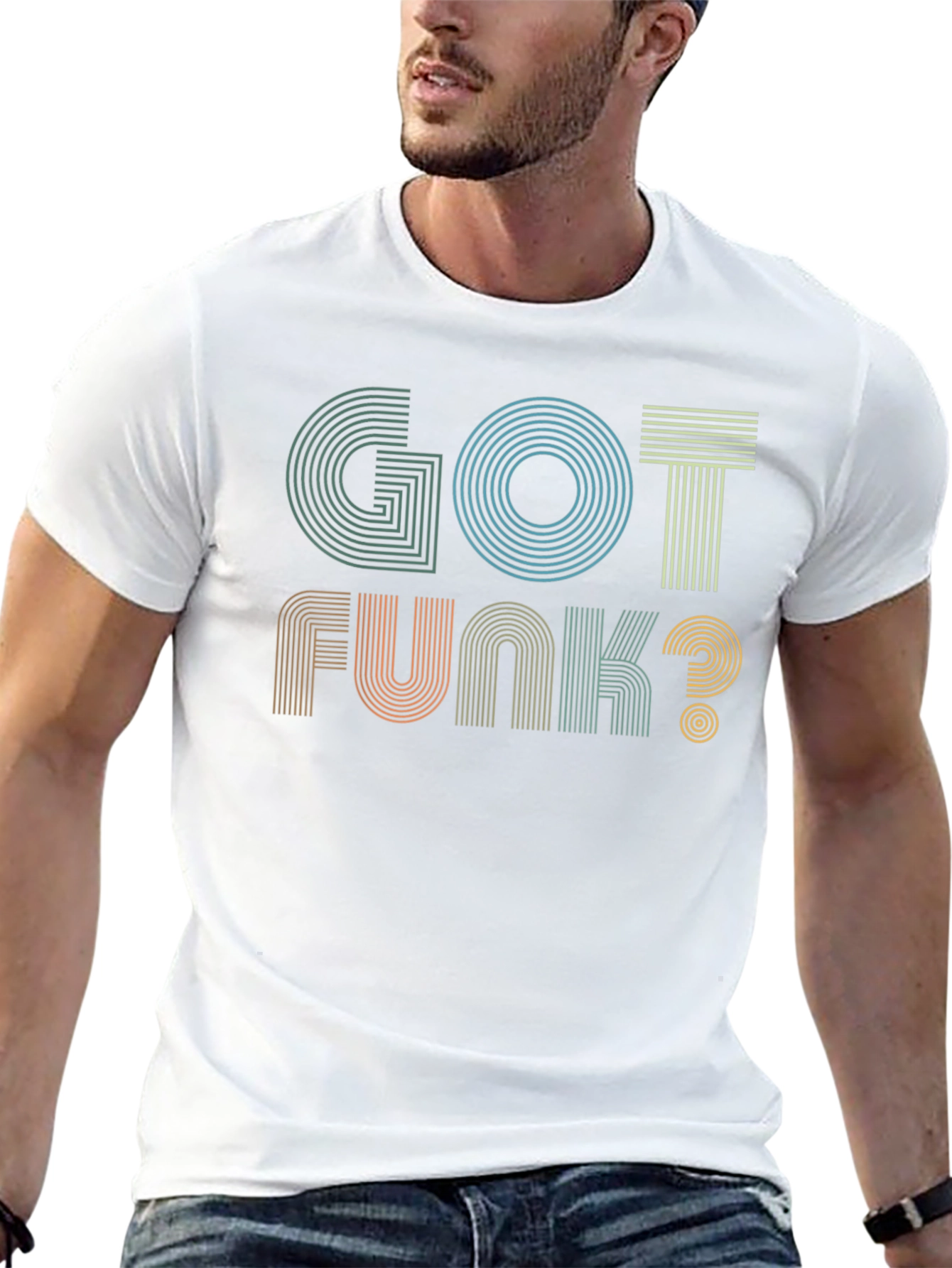 Black Got Funk? Graphic Tee - Retro Style T-Shirt view 13