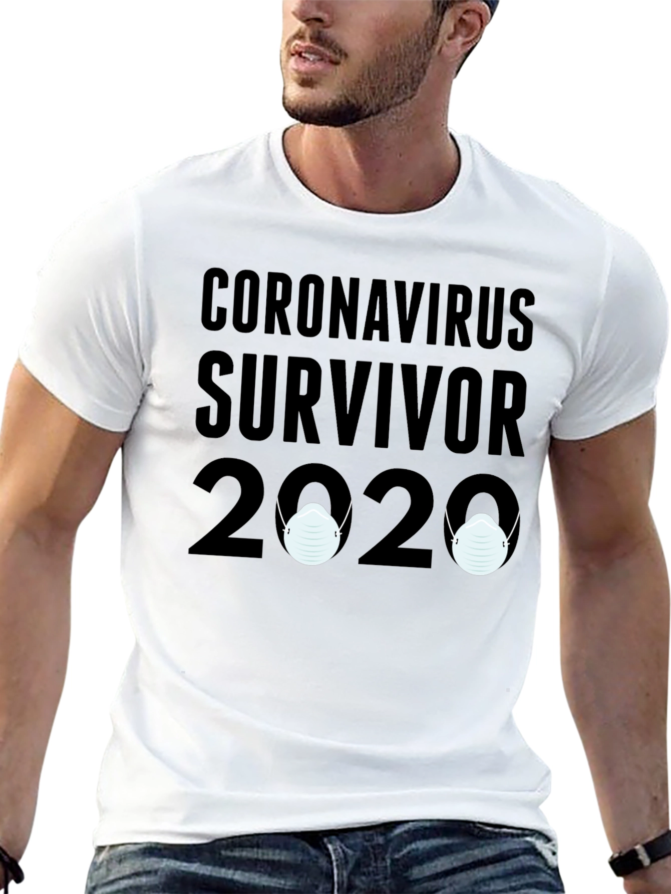 Black Coronavirus Survivor 2020 T-Shirt view 13